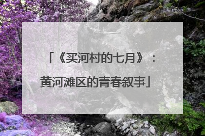 《买河村的七月》：黄河滩区的青春叙事