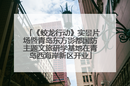 《蛟龙行动》实景片场暨青岛东方影都国防主题文旅研学基地在青岛西海岸新区开业