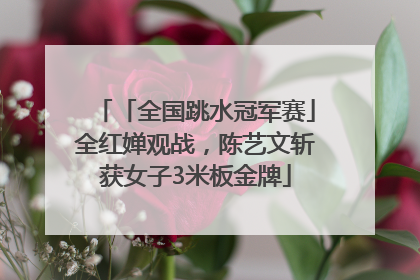「全国跳水冠军赛」全红婵观战，陈艺文斩获女子3米板金牌
