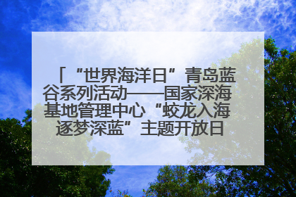 “世界海洋日”青岛蓝谷系列活动——国家深海基地管理中心“蛟龙入海 逐梦深蓝”主题开放日活动成功举办