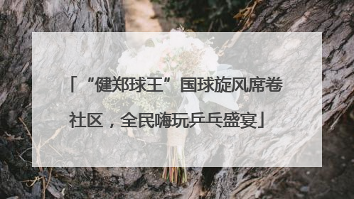 “健郑球王”国球旋风席卷社区，全民嗨玩乒乓盛宴