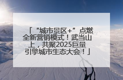 “城市景区+”点燃全新营销模式！武当山上，共聚2025巨量引擎城市生态大会！
