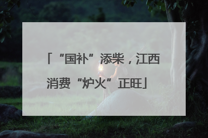 “国补”添柴，江西消费“炉火”正旺