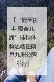 “夏至祈丰·稻香九洲”插秧体验活动在南昌九洲公园举行