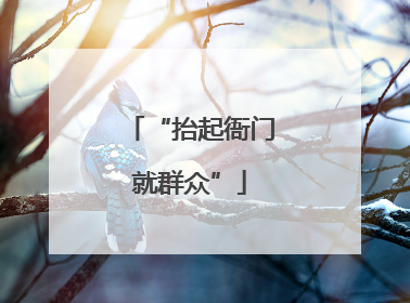 “抬起衙门就群众”