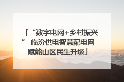“数字电网+乡村振兴” 临汾供电智慧配电网赋能山区民生升级