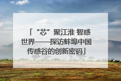 “芯”聚江淮 智感世界——探访蚌埠中国传感谷的创新密码