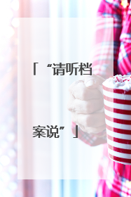 “请听档案说”