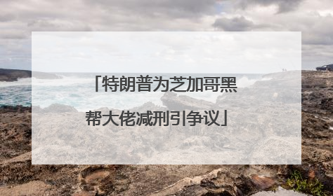 特朗普为芝加哥黑帮大佬减刑引争议