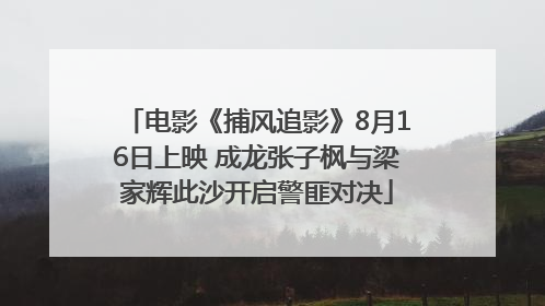 电影《捕风追影》8月16日上映 成龙张子枫与梁家辉此沙开启警匪对决