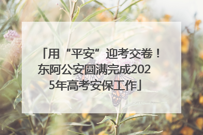 用“平安”迎考交卷！东阿公安圆满完成2025年高考安保工作