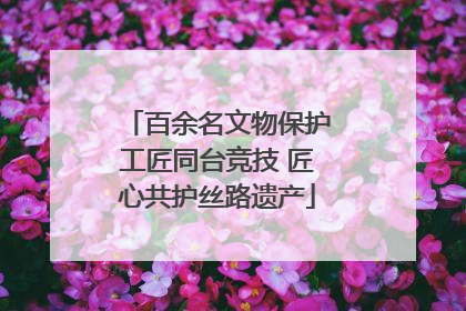 百余名文物保护工匠同台竞技 匠心共护丝路遗产