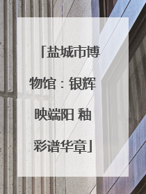 盐城市博物馆：银辉映端阳 釉彩谱华章