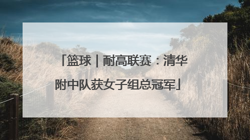 篮球｜耐高联赛：清华附中队获女子组总冠军