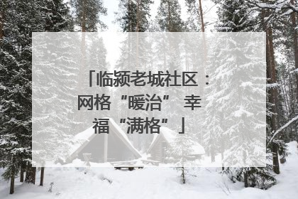临颍老城社区：网格“暖治” 幸福“满格”