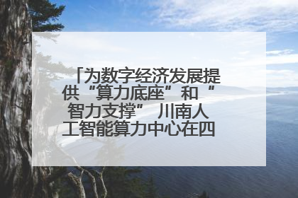 为数字经济发展提供“算力底座”和“智力支撑” 川南人工智能算力中心在四川泸州启动