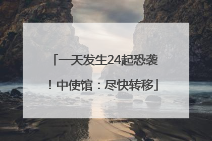 一天发生24起恐袭！中使馆：尽快转移
