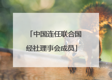 中国连任联合国经社理事会成员