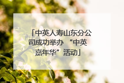 中英人寿山东分公司成功举办 “中英嘉年华”活动