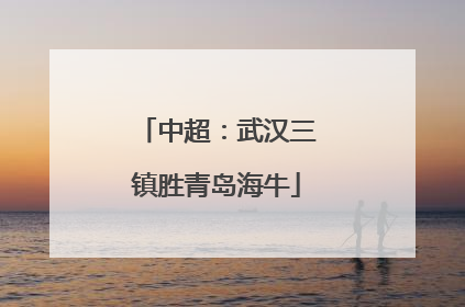 中超：武汉三镇胜青岛海牛