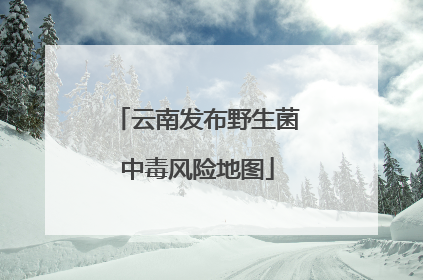 云南发布野生菌中毒风险地图