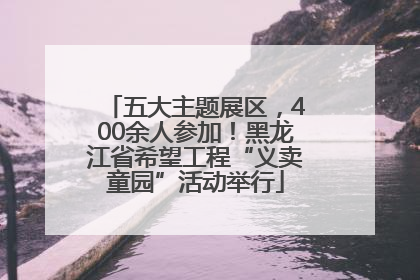 五大主题展区，400余人参加！黑龙江省希望工程“义卖童园”活动举行