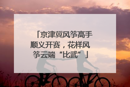 京津冀风筝高手顺义开赛，花样风筝云端“比武”