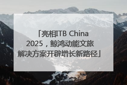 亮相ITB China 2025，鲸鸿动能文旅解决方案开辟增长新路径