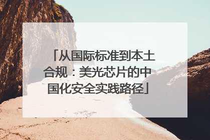 从国际标准到本土合规：美光芯片的中国化安全实践路径