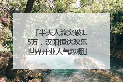 半天人流突破1.5万，汉阳恒达欢乐世界开业人气爆棚