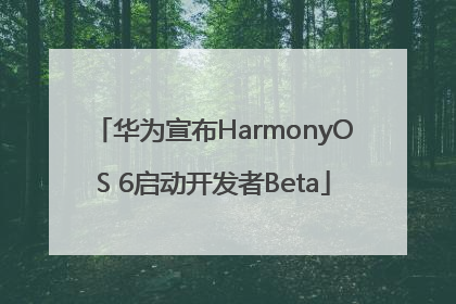 华为宣布HarmonyOS 6启动开发者Beta