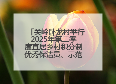 关岭卧龙村举行2025年第二季度宜居乡村积分制优秀保洁员、示范户颁奖典礼