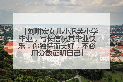 刘畊宏女儿小泡芙小学毕业，写长信祝其毕业快乐：你独特而美好，不必用分数证明自己