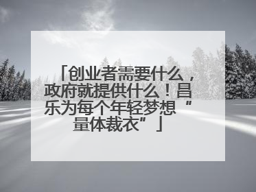 创业者需要什么，政府就提供什么！昌乐为每个年轻梦想“量体裁衣”