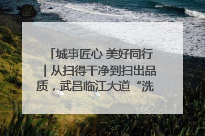 城事匠心 美好同行｜从扫得干净到扫出品质，武昌临江大道“洗”出洁净样板路
