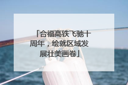 合福高铁飞驰十周年，绘就区域发展壮美画卷