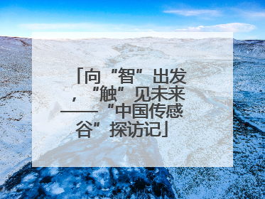 向“智”出发，“触”见未来——“中国传感谷”探访记