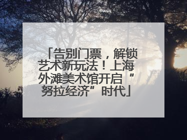 告别门票，解锁艺术新玩法！上海外滩美术馆开启“努拉经济”时代