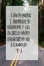 商务视线｜规模居全国前列！山东累计承担国家援外项目340多个