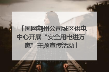 国网荆州公司城区供电中心开展“安全用电进万家”主题宣传活动
