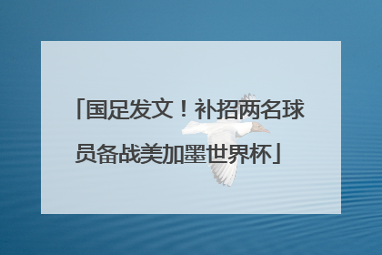 国足发文！补招两名球员备战美加墨世界杯