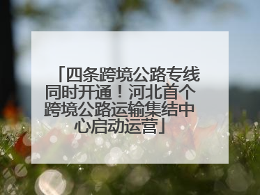 四条跨境公路专线同时开通！河北首个跨境公路运输集结中心启动运营