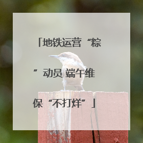 地铁运营“粽”动员 端午维保“不打烊”