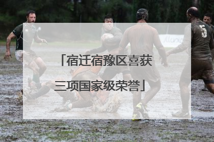 宿迁宿豫区喜获三项国家级荣誉