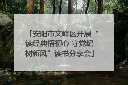 安阳市文峰区开展“读经典悟初心 守党纪树新风”读书分享会