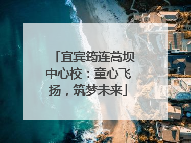 宜宾筠连蒿坝中心校：童心飞扬，筑梦未来
