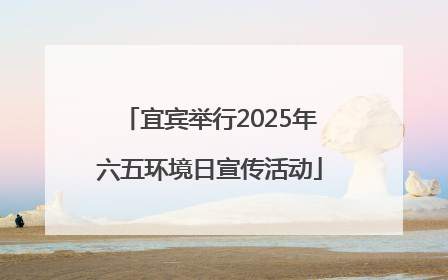 宜宾举行2025年六五环境日宣传活动