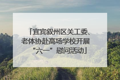 宜宾叙州区关工委、老体协赴高场学校开展“六一”慰问活动