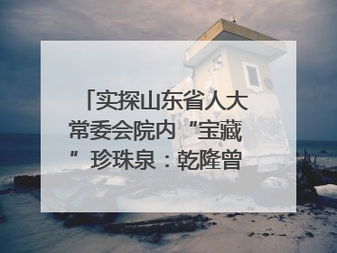 实探山东省人大常委会院内“宝藏”珍珠泉：乾隆曾为它题诗，游客无需预约免费游览