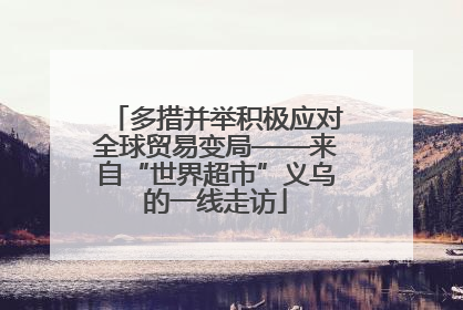 多措并举积极应对全球贸易变局——来自“世界超市”义乌的一线走访
